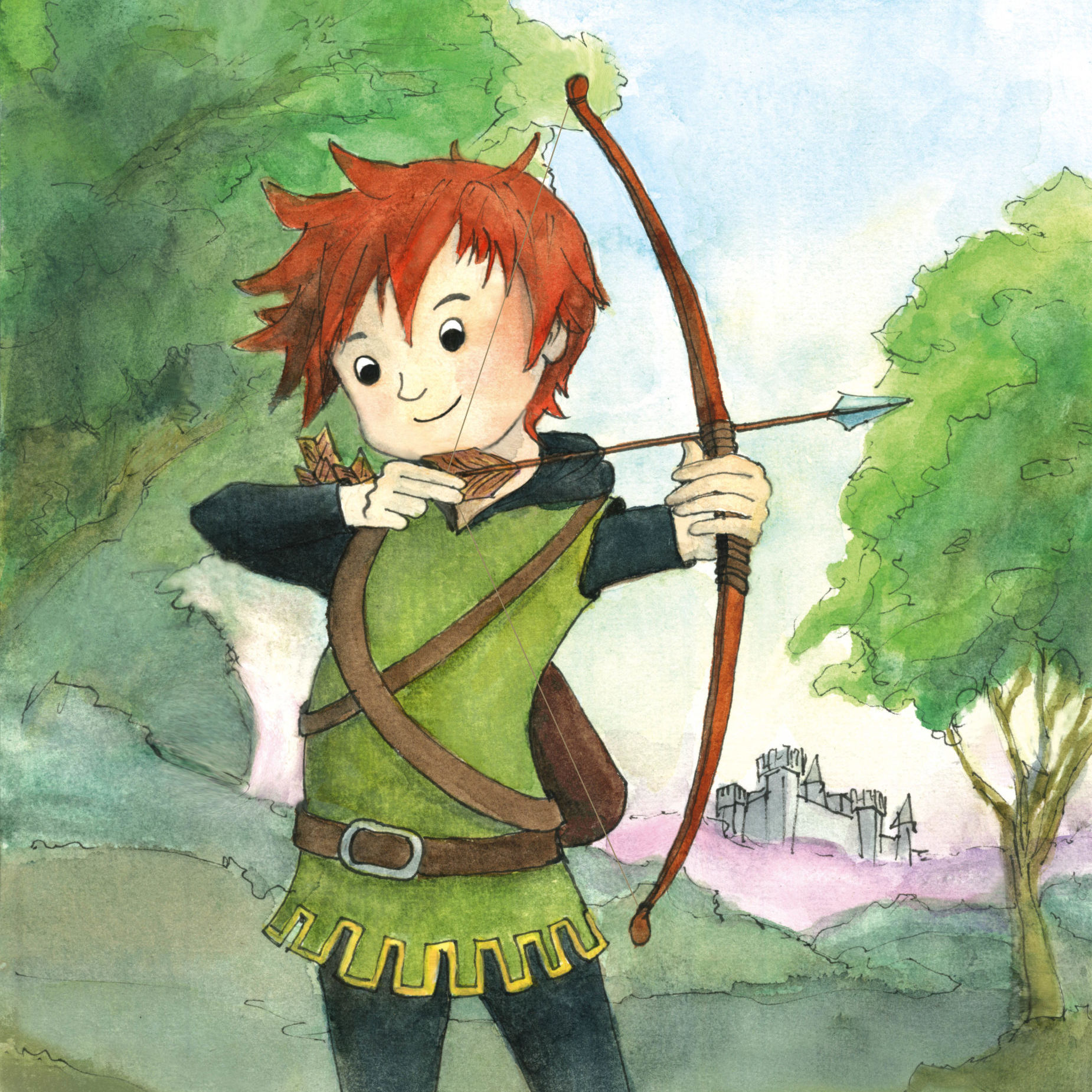 Robin Hood - Illustration © Bärbel Fooken